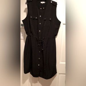 Calvin Klein shirt dress  military style